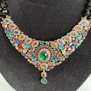 Authentic New Heidi Daus “Worth Waiting For”Colorful Gemstone Necklace